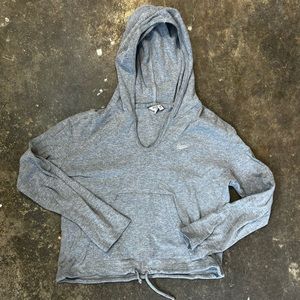 Cropped grey guess hoodie